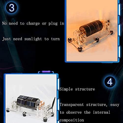 6 Sides Solar Motor Student Physics Experiment Magnetic Levitation Motor Technology Creative Gifts - Image 6