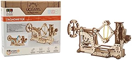 UGEARS STEM Tachometer Model Kit - Creative Wooden Model Kits for Adults - DIY Mechanical Science Kit for Self Assembly - Unique Educational and Engineering 3D Puzzles with App by UGEARS-ModelingJoy