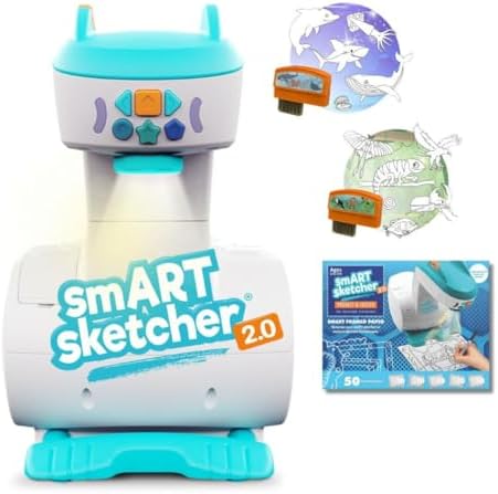 Flycatcher smART Sketcher 2.0 Drawing Projector 4-in-1 Bundle, Kids Ages 5+ by FlycatcherToys