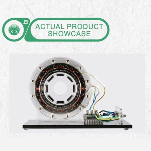 Shaftless Pump-Push Motor Model, High-Power Brushless Inner-Rotor Motor Electromagnetic Motor, STEM Science Kit for Tech Desk Decor & Educational Physics Display - Image 6