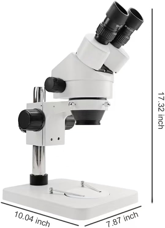 7-45x Continuous Magnification Binocular Microscope Phone Watch Repair Circuit Board Welding Jewelry Identification HD Professional Three-Eye Microscope CCD Melt-Blown Cloth Mold Hole Detection