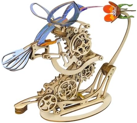 Aetheria 3D Wooden Puzzle for Adults, Colored Hummingbirds Model Kits - Steampunk Mechanical Wooden Puzzle Educational Brain Teaser for Adults to Build-Make Your Own Model -200+PCS - Image 2