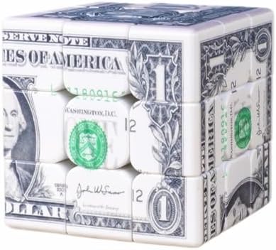 Cuberspeed Dollar Cube 3x3 Magic Cube US Dollar Bill Speed Cube Puzzle Toy by Cuberspeed