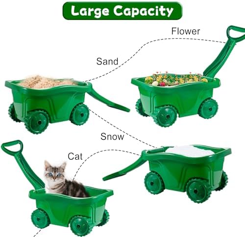 Kids Gardening Tools with Outdoor Yard Wheelbarrow Set Toys, Ages 3+ - Image 6