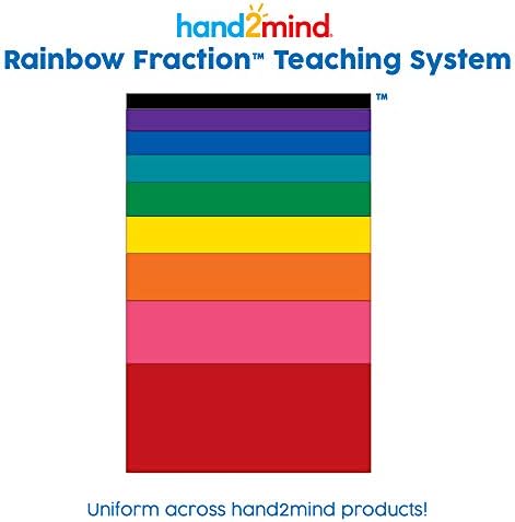 hand2mind Plastic Rainbow Fraction Circles, Fraction Manipulatives, Unit Fraction, Rainbow Circle Math Manipulatives, Fraction Games, Montessori Math, Homeschool Supplies (Set of 51) - Image 5
