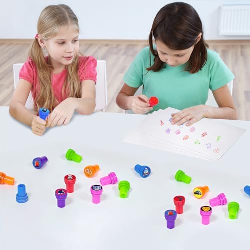Cinrobiye 24 Pcs Police Stampers Party Favor Set, Cute Police Officer Stamps for Kids Birthday Party, Classroom Rewards, Police Themed Party Supplies, Goody Bag Fillers, Educational Pretend Play Toys - Image 4