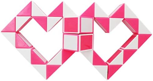 Mipartebo Magic Snake Cube Twist Puzzle 48 Wedges Large Size Pink - Image 3
