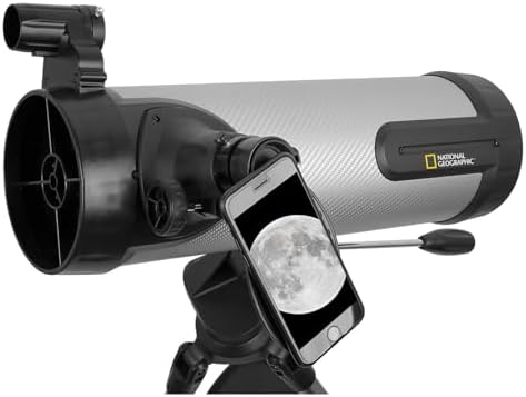 National Geographic 114mm Reflector Telescope with Eyepieces Mount Smartphone Adapter for Astronomy Astrophotography - Image 2