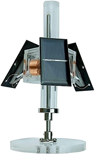 Physics Magnetic Levitation Solar Motor Three-Sided Vertical Brushless Motor Magnetic Levitation Educational Model Scientific Experiment Tools by Unknown