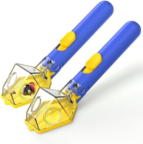 Bug Catcher for Kids with 6X Magnifier, STEM Exploration Toys, 2 Pack Blue by JOYMATE