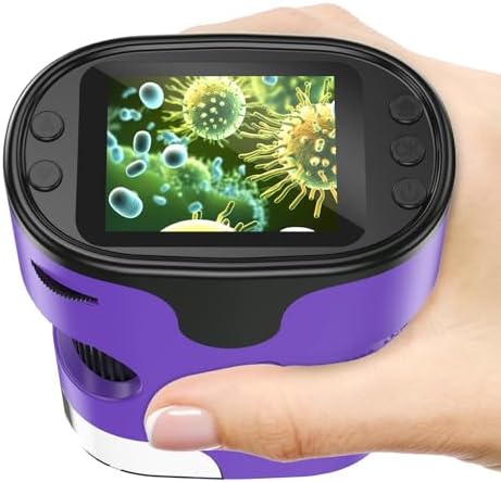 Kids Digital Microscope Science Gift: Complete STEM Toy Kit for Ages 4-12 by BEBANG