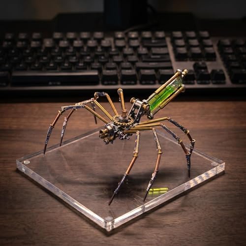 3D Metal Puzzles for Adults Teens-140+Pcs-Mechanical Spider Bee Insect Models-3 Hours to Build-Ideal for Birthday Gifts and Decorations(Mechanical Spider A) - Image 5
