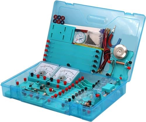 Electromagnetism Experiment Equipment: All-in-One Lab Box with Essential Tools - Covers Circuits, Electromagnetic Induction & Magnetic Field Demos by Unknown