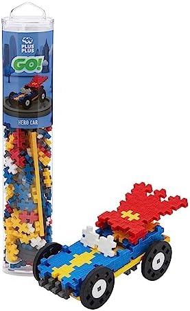 PLUS PLUS Color Cars Tube, Hero - Car Building Kit, 200 pc Hashtag Blocks by Plus-Plus