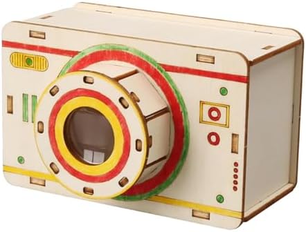 DIY Camera Model Science Kit for Students | STEM Educational Toy for Learning Optical Principles | Wooden Construction | 4.72x3.27x2.99 inch by Unknown