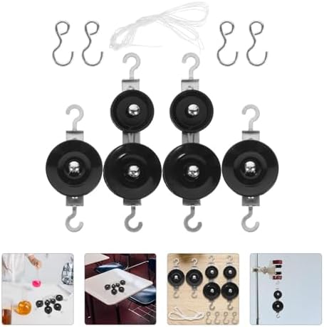 Student Pulley Set Metal Pulley Single and Double Pulley Fixed Pulley Physics Experiments Equipment Mechanics Experimental Equipment Teaching Tools for Junior High School - Image 4
