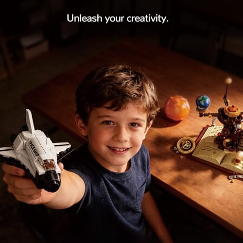 Spinning Solar System Space Building Sets, Compatible with Lego Space, Rotatable Planet Toys for Kids with 8 Planets 1 Sun& Rocket Sets, Solar System for Boys & Girls 8+ Years Old, 672 PCS - Image 7