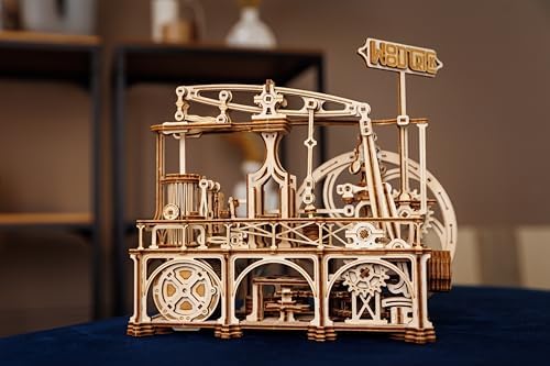 Wood Trick Steam Engine 3D Wooden Puzzles for Adults to Build - Image 6