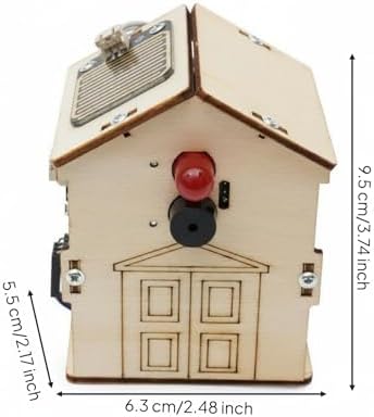 Children Rain Alarm Educational Kit Wooden DIY Model Hands On Project with Alarm Feature Suitable for Classroom Instruction School Experiments - Image 6