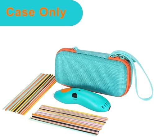 Aenllosi Storage Case for 3Doodler Start+Essentials, Green+Orange Zipper - Image 5