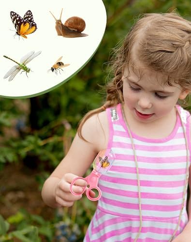 ROBUD Dual Bug Catcher for Kids,Includes 1 Pink and 1 Green, Bug Catching Kit with Bag Kit, Outdoor Exploration Set for Camping, Montessroi Toy for Kids Coming Closer to Nature，WRP61 - Image 7