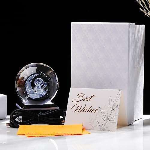 3d Astronaut Moon Crystal Ball Planets Space Decor Astronomy Science Gift - Image 5