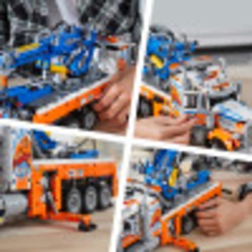LEGO Technic Heavy-Duty Tow Truck 42128 with Crane Toy Model Building Set, Engineering for Kids Series - Image 6