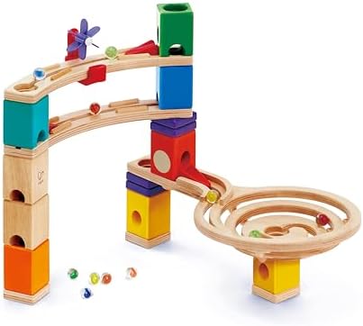 Hape Quadrilla Race to Finish Wooden Blocks with Marble Run Play by Unknown