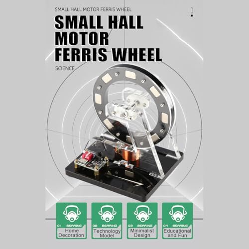 Small Hall Sensor Motor Model, Brushless Ferris Wheel Demonstrator, 5V Low Power STEM Science Kit for Tech Desk Decor & Educational Demonstration - Image 2