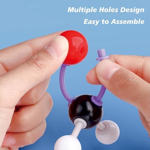Chemistry Molecular Model Kit (208 Pcs) for Student and Teacher,Organic and Inorganic Chemie Learning Set,Motivate Enthusiasm for Learning Chemistry and Raising Space Imagination - Image 6