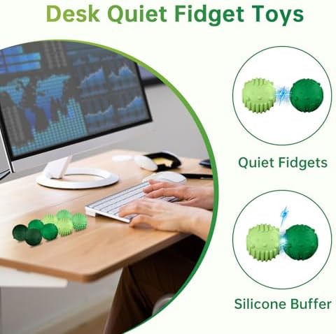 8PC Silicone Magnetic Balls Fidget Toys Stress Balls for Adults,Teens,Women - Image 4