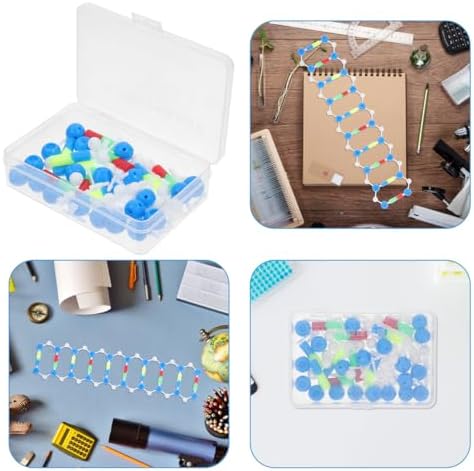 Mobestech DNA Model Double Helix Science Classroom Decor Plastic Molecular Modeling Kit for Genetics and Mutation Learning Detachable DNA Model Kit for Students Biology Teaching - Image 6