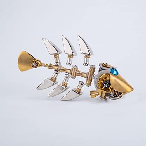 3D Metal Puzzle, Steampunk Bony Fish Model, Puzzle DIY Craft Kit, Gifts for Teens and Adults (100+PCS) - Image 3