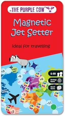 The Purple Cow Magnetic Game Box for kids and adults, Jet Setter - Image 3