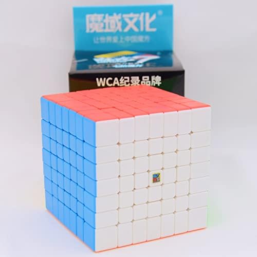 Bukefuno MoYu Meilong 7X7 Speed Puzzle Cube MFJS 7X7 Magic Cubes Moyu Cube Stickerless Meilong 7X7X7 Cubing Classroom Speed Education Toys by Bukefuno
