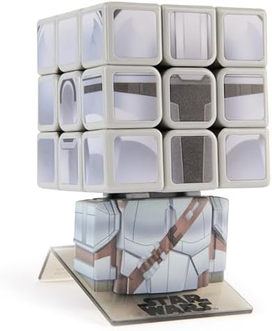 Rubik's Cube Star Wars Mandalorian Cuber Brain Teaser Collectible Figure by Rubiks