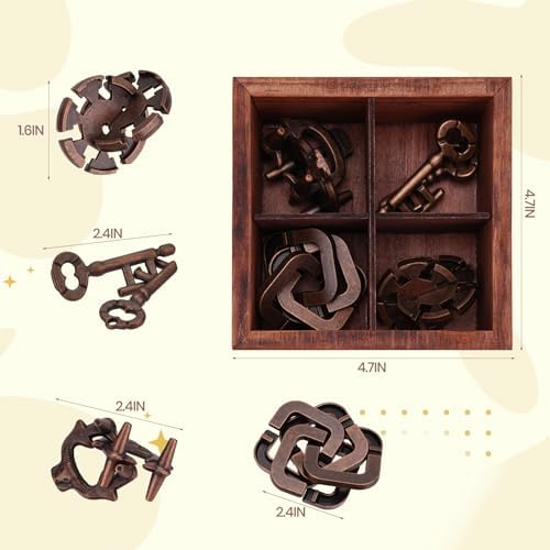 Mytothfy Metal Brain Teaser Puzzles for Adults Teens, 3D Puzzle Game Toys - Image 2