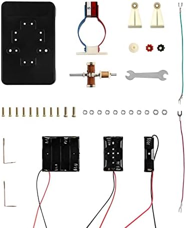 QWORK Electric Motor DC Motors Model, DIY Simple Project Assemble Kit DC 9V 12V for School Students Labs Physics Science Educational - Image 4