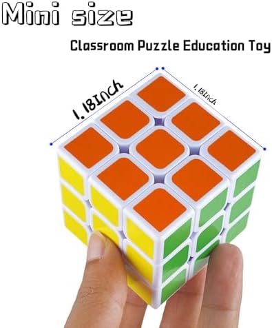 200 Pack Mini Cube Puzzle Party Favors for Kids, 1.18in 3x3 Magic Cube School Rewards & Classroom Prize for Students, Birthday Party Favors Easter Christmas Stocking Stuffers Gifts for Kids - Image 2