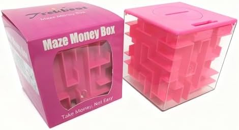Trekbest Money Maze Puzzle Box - A Fun Unique Way to Give Gifts for Kids and Adults (Pink) by Trekbest