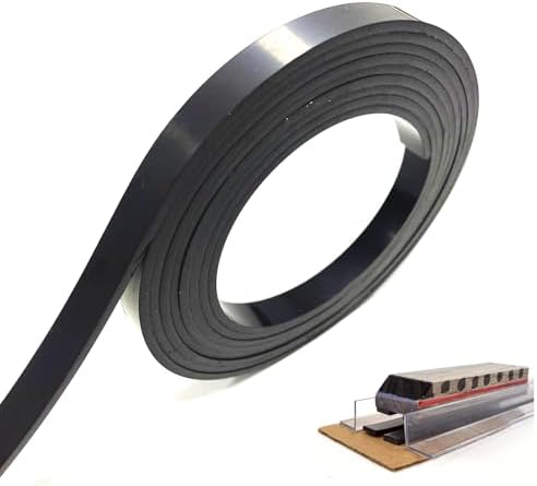 Monopolar Magnetic Strip 1/2" for Maglev Train Science Project Kit,Thickness 0.12 Inches (Length 100 feet for Classroom) by CHUNNIAOUSMARKET