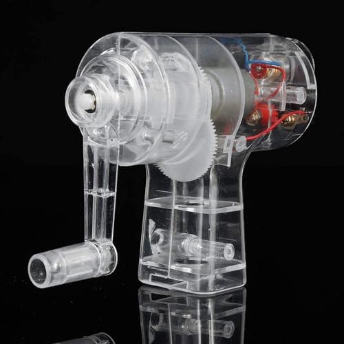 Crank Generator Model Electronic Mechanical Power Physics Hand Crank Generator Hand Crank Hand Crank AC and DC Generator Clear Hand Crank Manual - Image 3