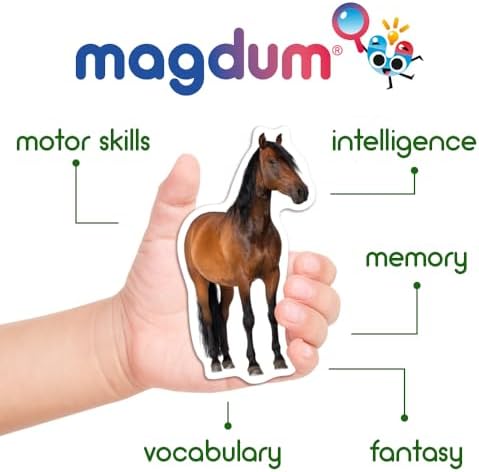 Fridge Magnets for Toddlers - 16 Farm Animal Magnets - Learning Toy - Image 5