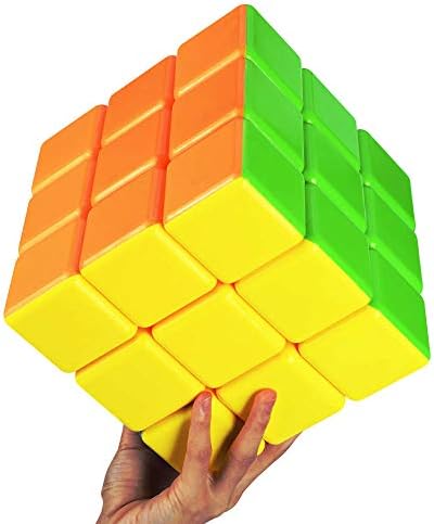 Super 3x3x3 Stickerless Speed Cube 18cm Large Educational Toy by GoodCube