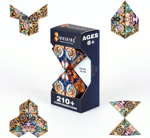 Shashibo ICOSA XL Magnetic Puzzle Toy, Stress Relief Fidget Toy by SHASHIBO