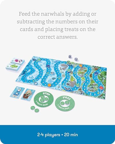 SimplyFun Arctic Riders - Educational & Fun Math Games for Kids - Practice Upper Level Addition & Subtraction Skills for Kids 7 & Up - 2 to 4 Players - Image 3