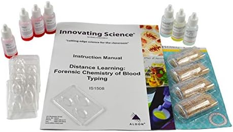 Forensic Blood Typing & Hair Analysis Kit Set, Simulated Blood, 2 Pc - Image 2