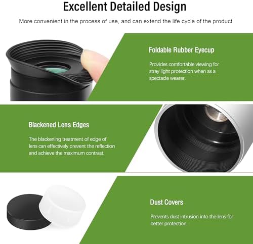 Astromania Telescope Eyepiece 1.25 Inch Plossl Eyepiece Telescope Lens 17mm - Image 2