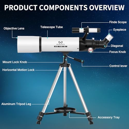 90mm Telescope for Adults High Powered, Magnification 180X - Image 6