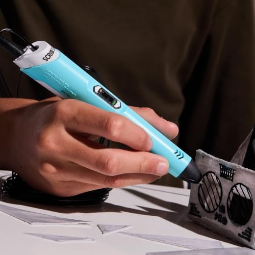 SCRIB3D P1 3D Printing Pen with Display - Includes 3D Pen, 3 Starter Colors of PLA Filament, Stencil Book + Project Guide, and Power Adapter - Image 3